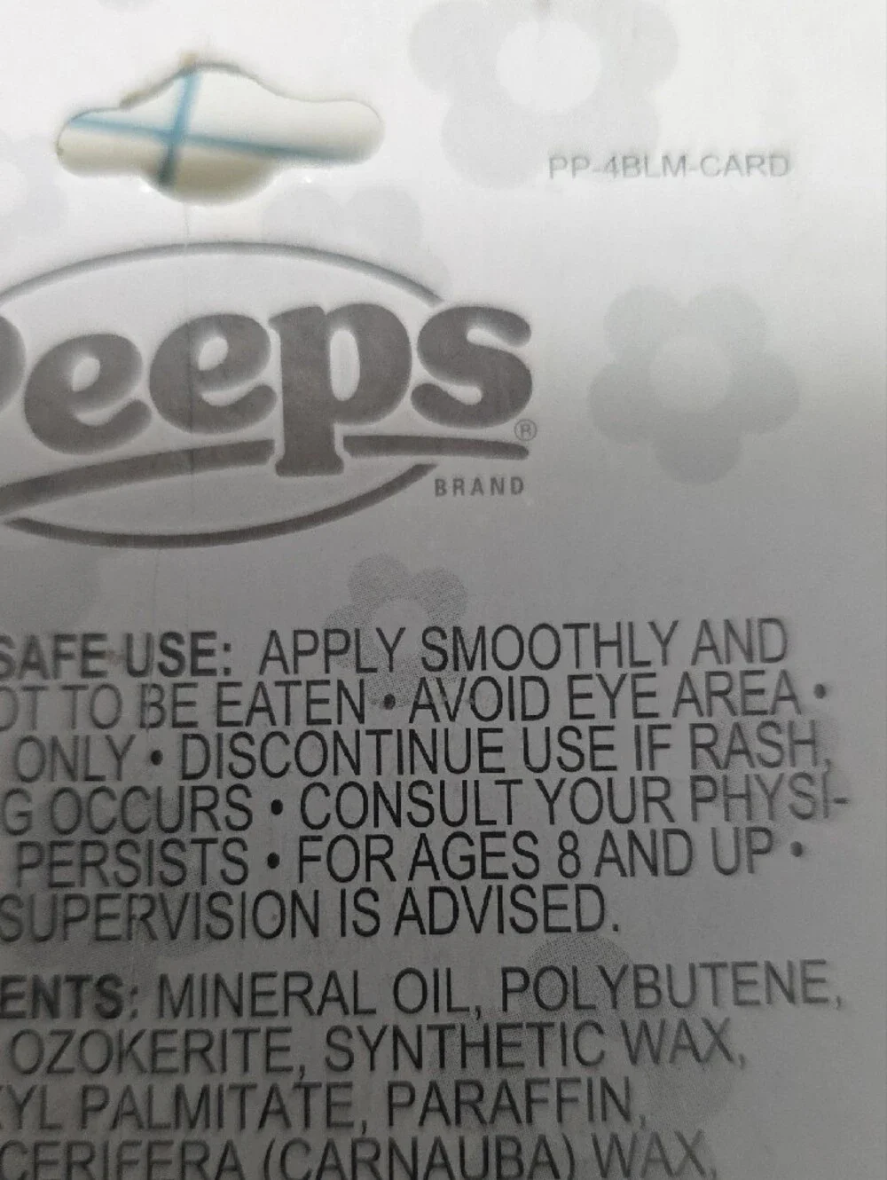 Peeps Kids Flavored Lip Balm 4-Pack - Pink, Yellow, Blue, Purple